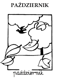 Kolorowanka październikowe liście